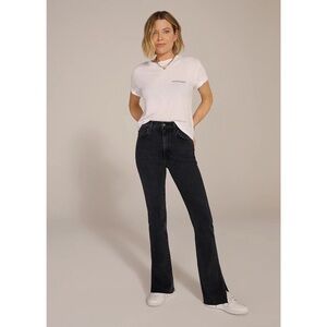 Favorite Daughter The Valentina Super High Rise‎ Cigarette Shortie Jeans Boulder
